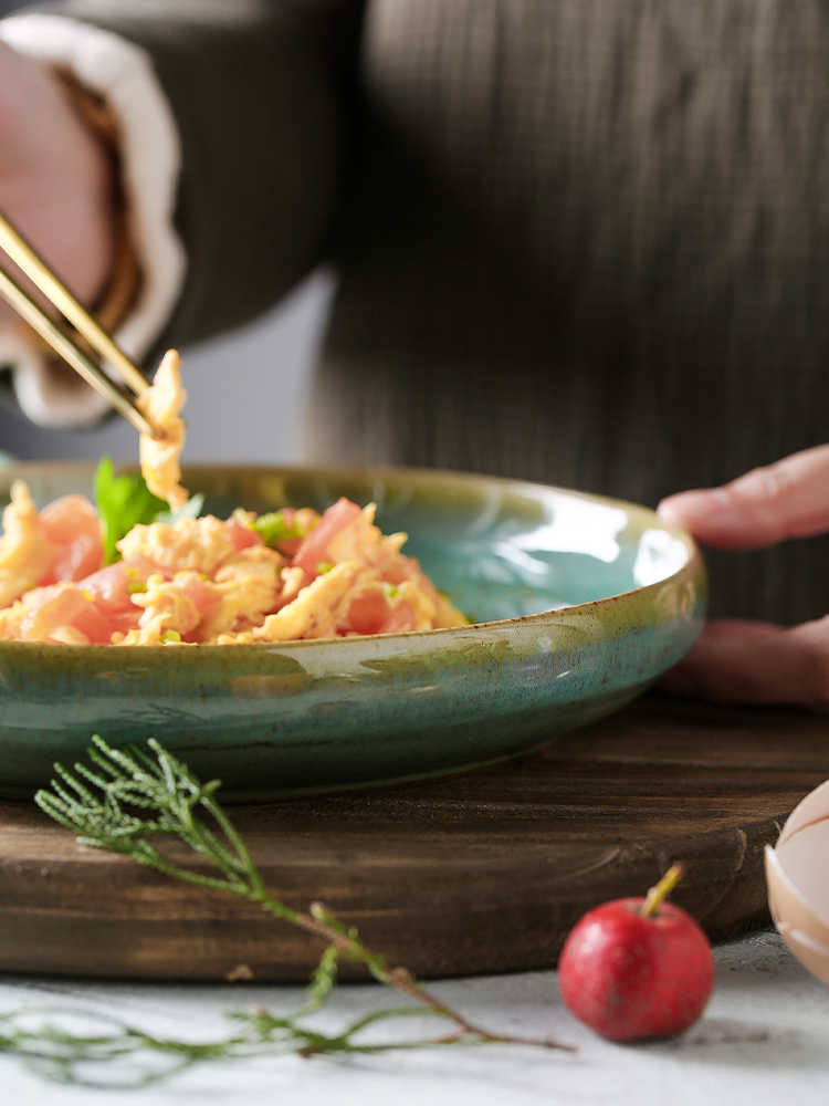 Simple Ceramic Irregular Shaped Creative Plate