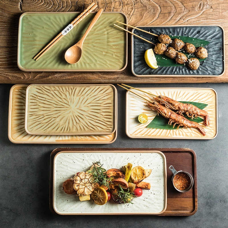 High-grade Retro Barbecue Plate Commercial