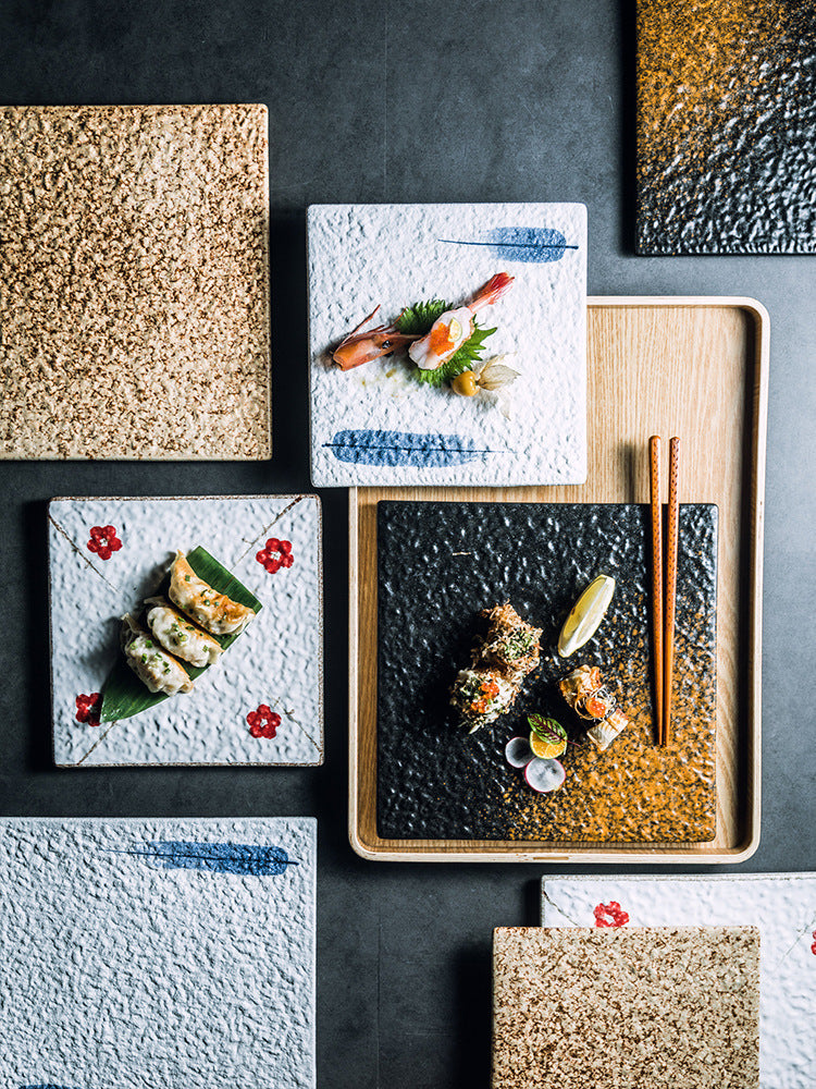 Ceramic Creative Square Sushi Plate