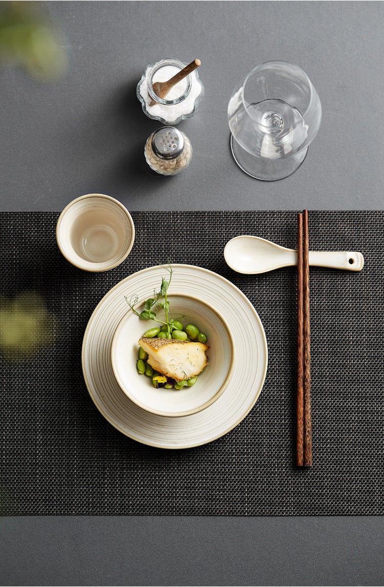 Household Minimalist Ceramic Bowl Plate