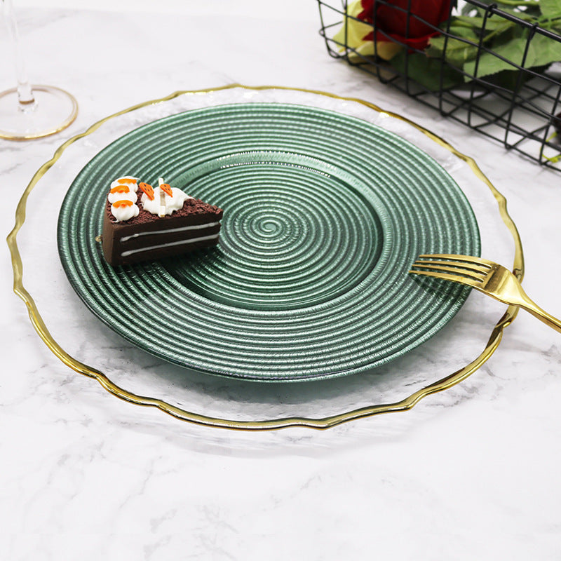 Household Minimalist Glass Pattern Plate