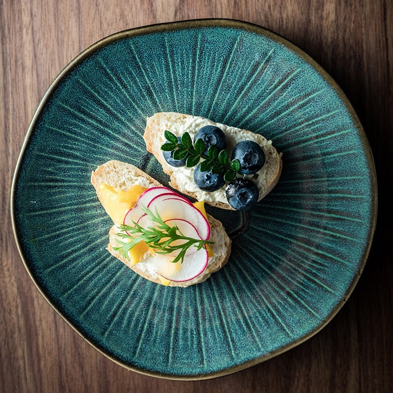 Retro Household Ceramic Plate