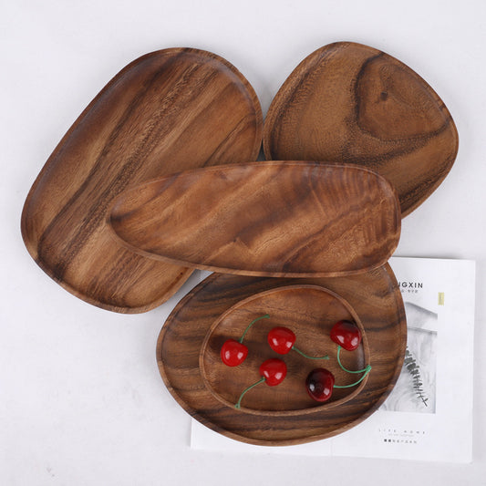 Walnut Irregular Rectangular Wooden Plate