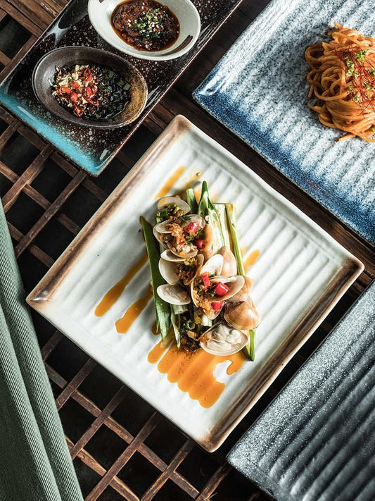 Simple Style Good-looking Square Ceramic Flat Plate