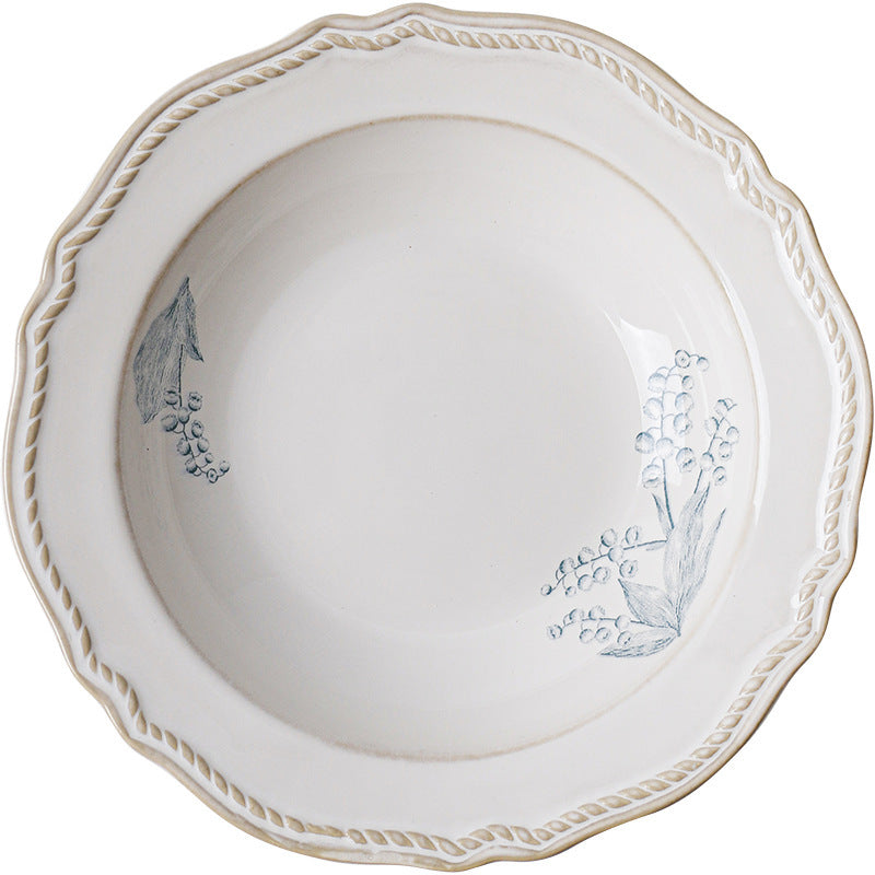 Ceramic Retro Round Plate