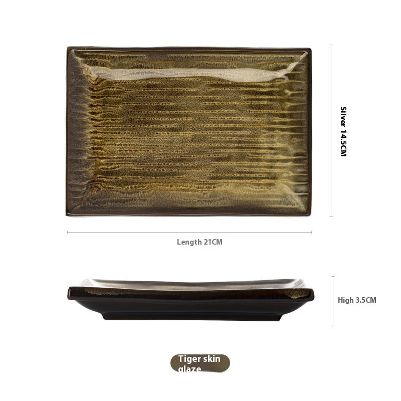 Creative Rectangular Porcelain Dinner Plate