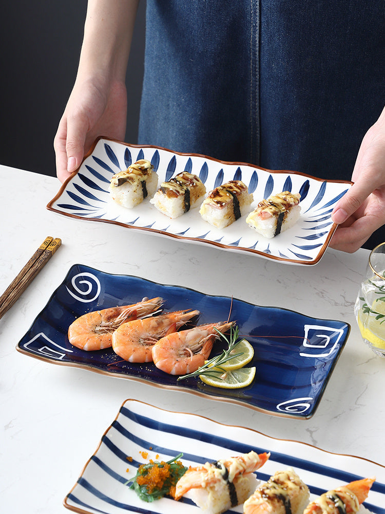 Japanese-style Household Long Sushi Plate