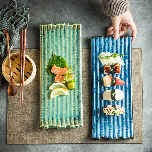 Creative Ceramic Strip Flat Plate