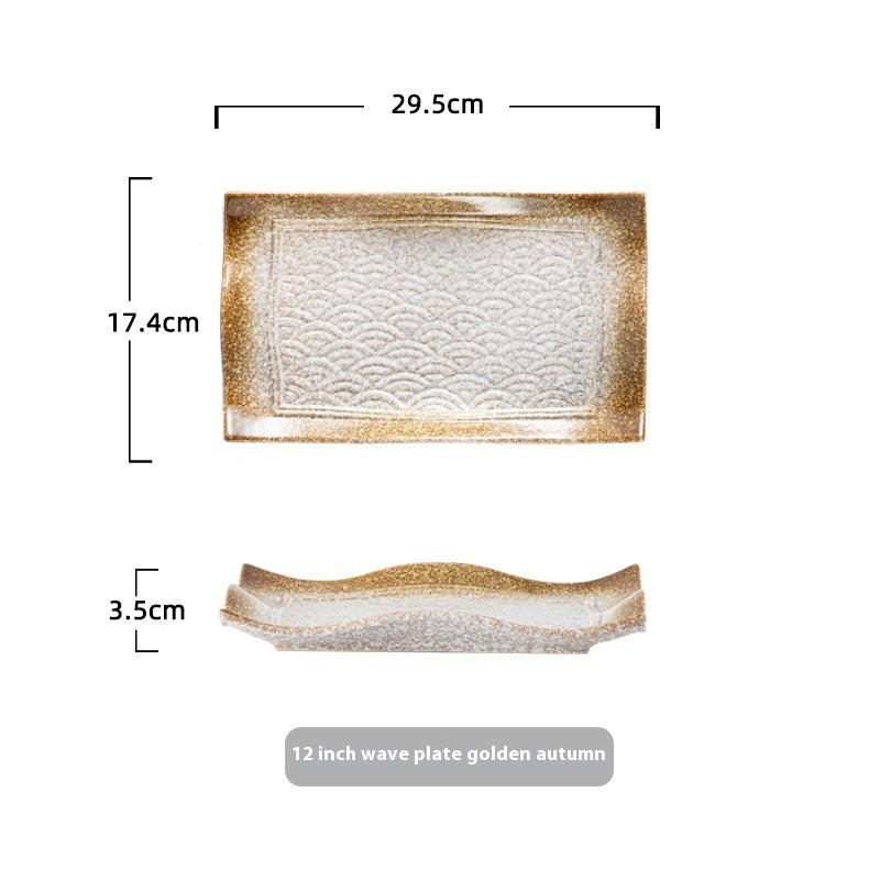 Creative Rectangular Food Dessert Tableware