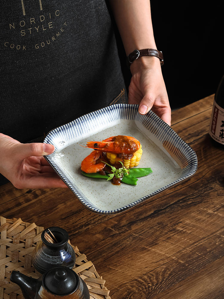 Square Ceramic Creative Dinner Plate