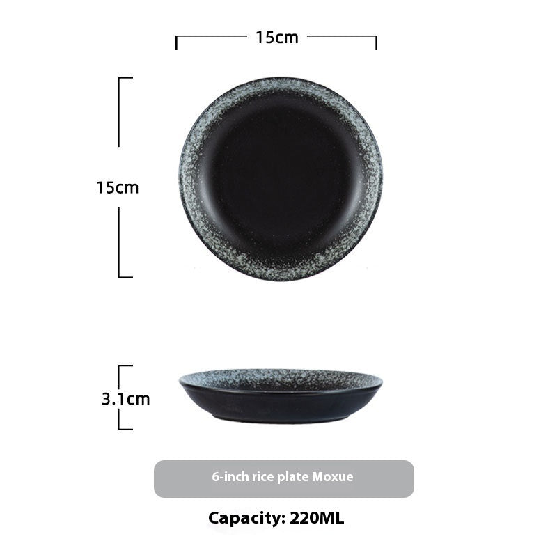 Household Ceramic Round Dinner Plate Small Plate