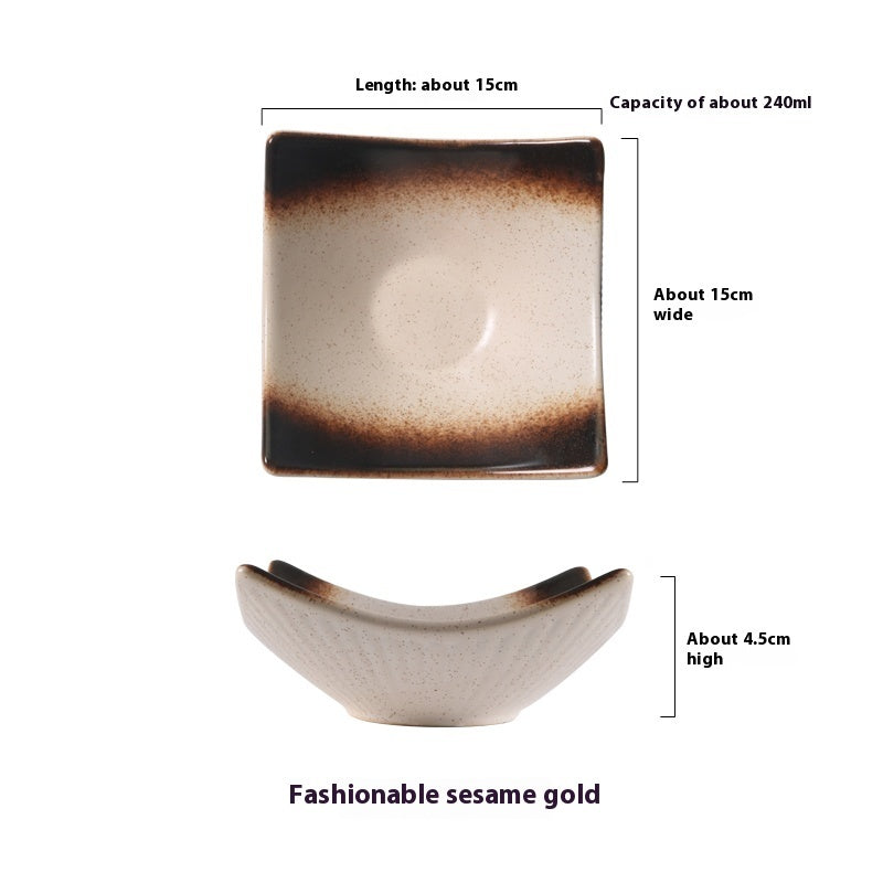 Restaurant Tableware Ceramic Curved Creative Plate