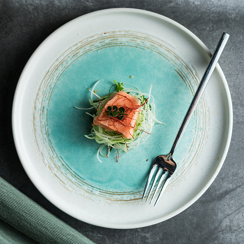 Ceramic Western Cuisine Plate Household Steak Plate