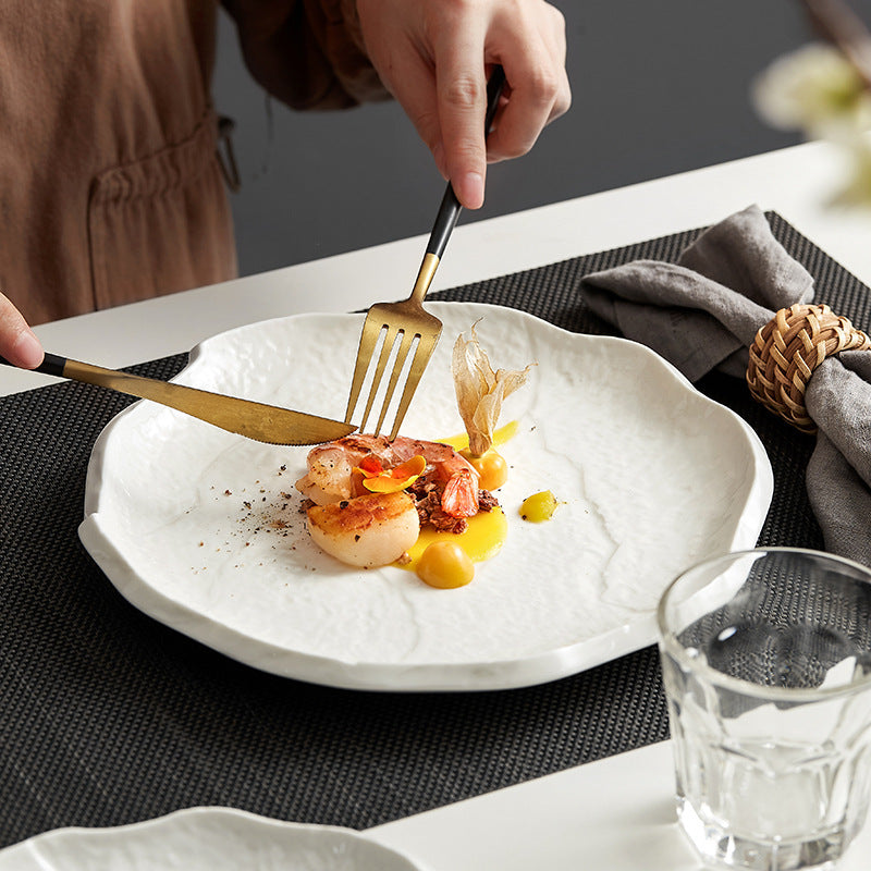 Creative White Household Ceramic Dishes