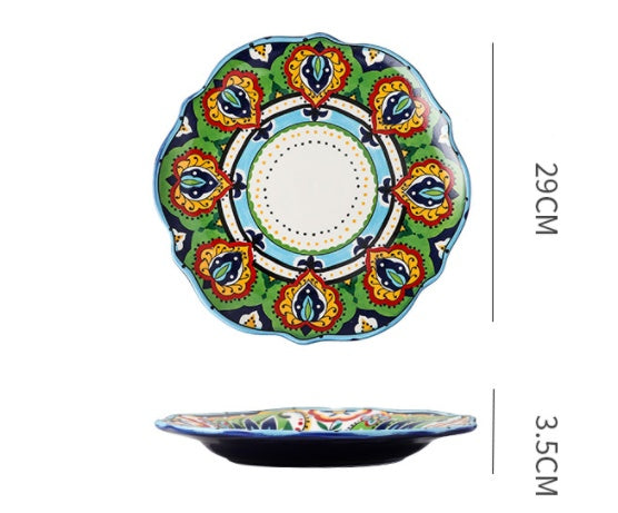 Underglaze Ceramic Tableware Household Dishes