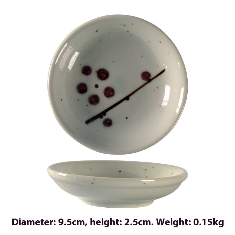 Simple Style Round Ceramic Plate