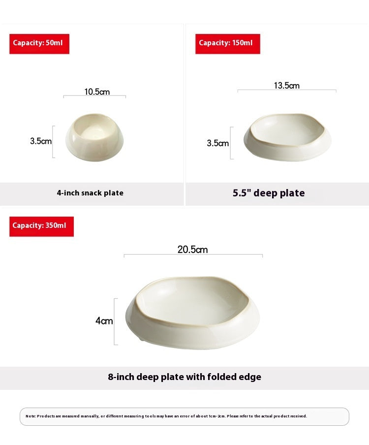 Deep Dinner Plate Creative Home Western Food Plate