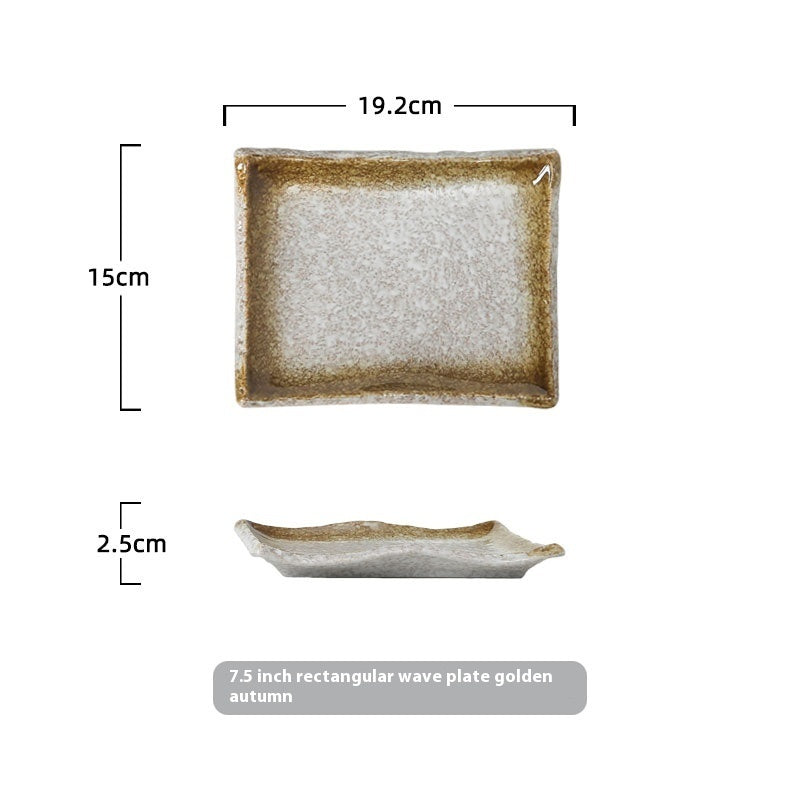 Creative Rectangular Food Dessert Tableware