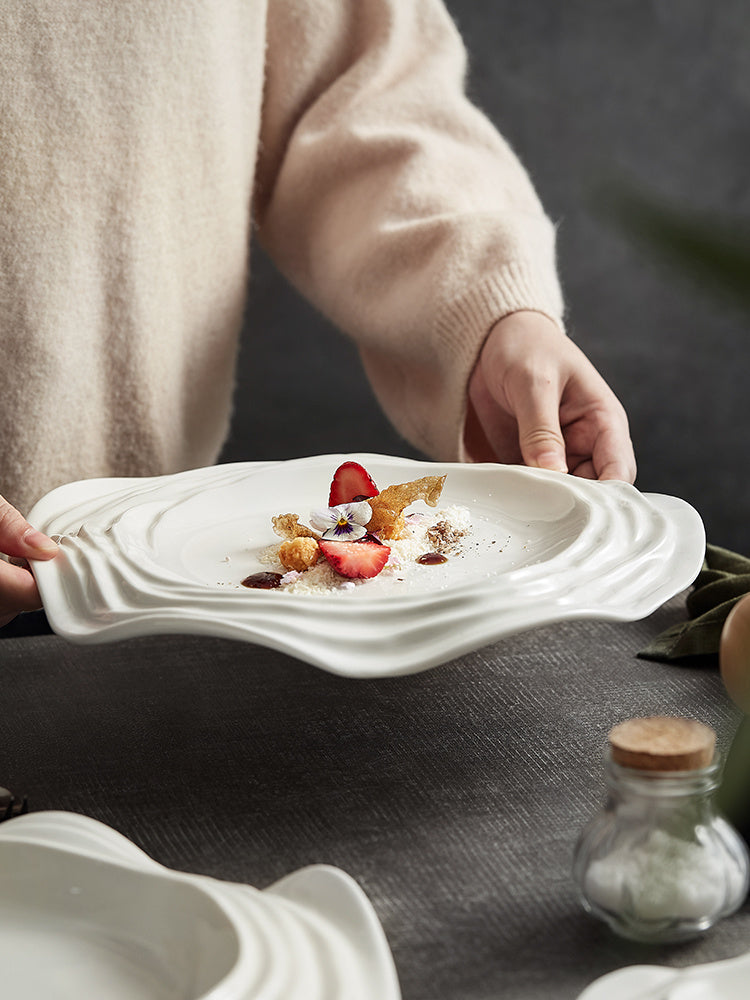 White Plate Ceramic Tableware