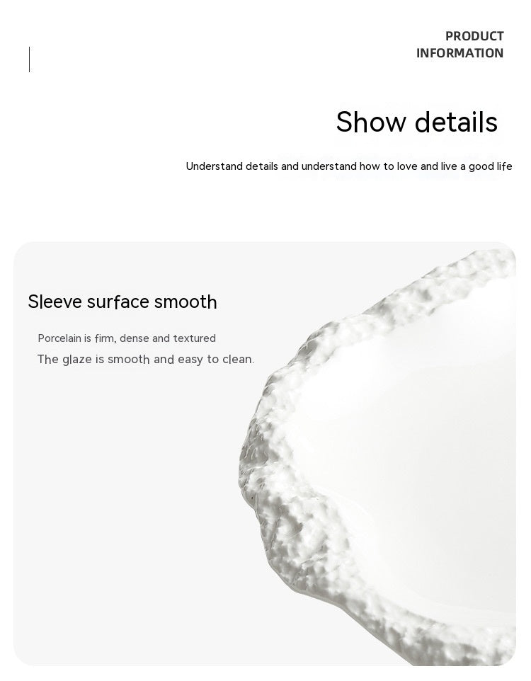 Stone Pattern Ceramic Plate