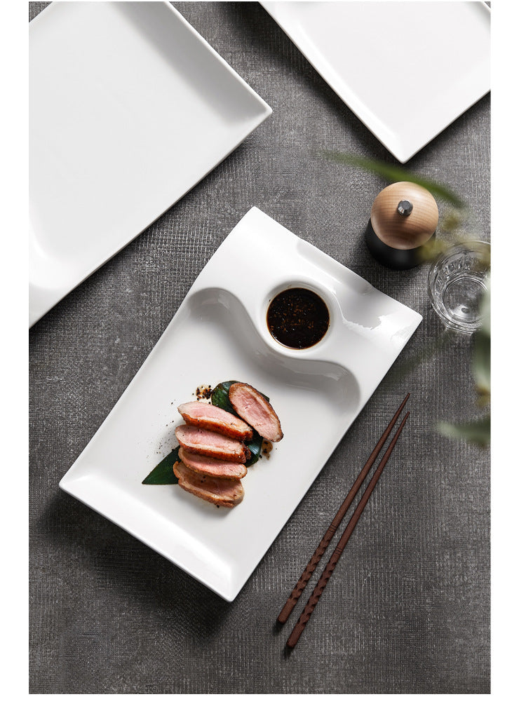 Household Ceramic Dumpling Plate