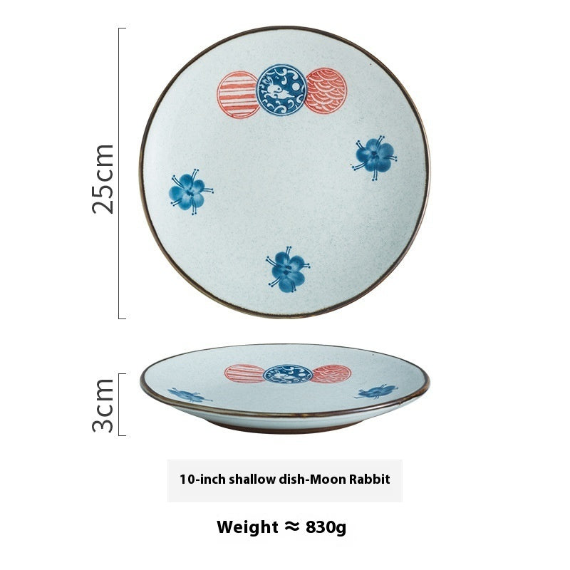 Creative Ceramic Round Household Plate