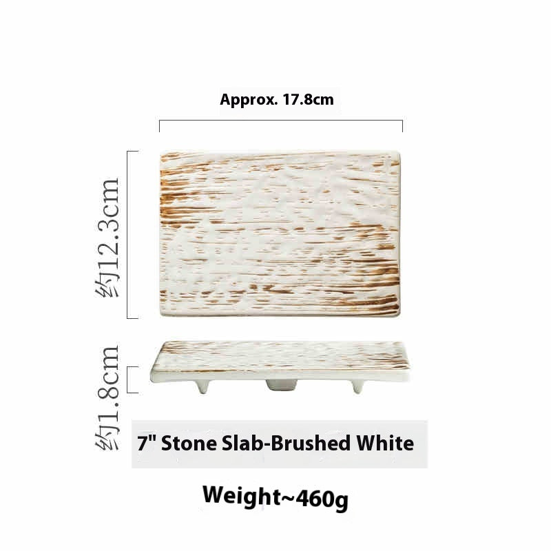 Rectangular Underglaze Porcelain Plate