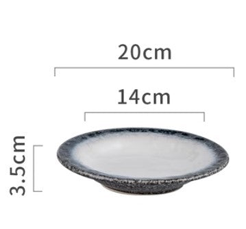 Retro Ceramic Round Plate