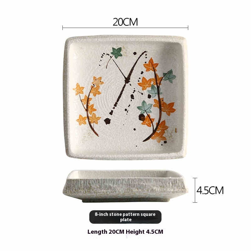 Creative Ceramic Household Minimalist Flat Plate
