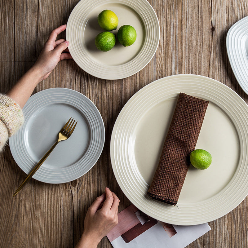 Home Western Plate Creative Porcelain Dinner Plate