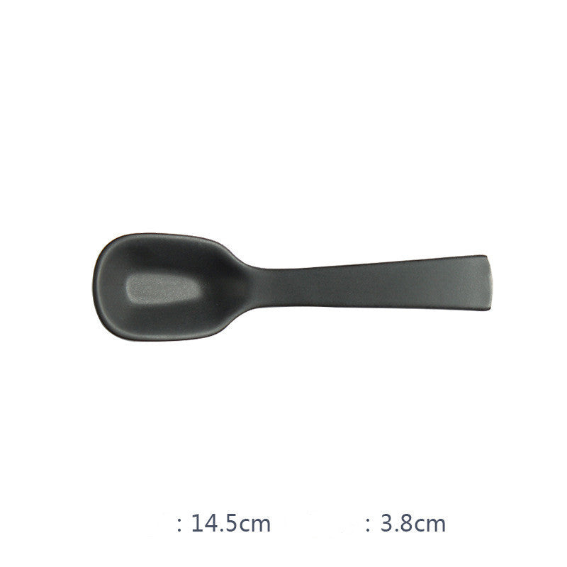 Nordic Ceramic Black Bowls and Plates