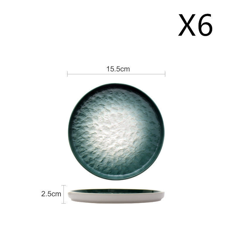 Stone Pattern Western Round Home Plate