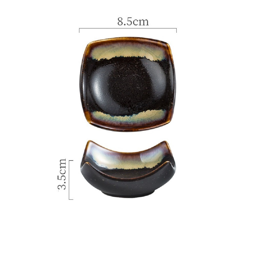 Curved Ceramic Four-corner Dish