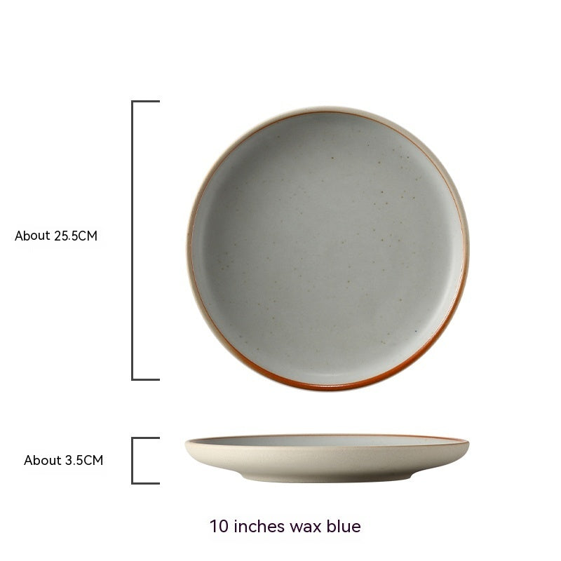 Round Light Ceramic Plate