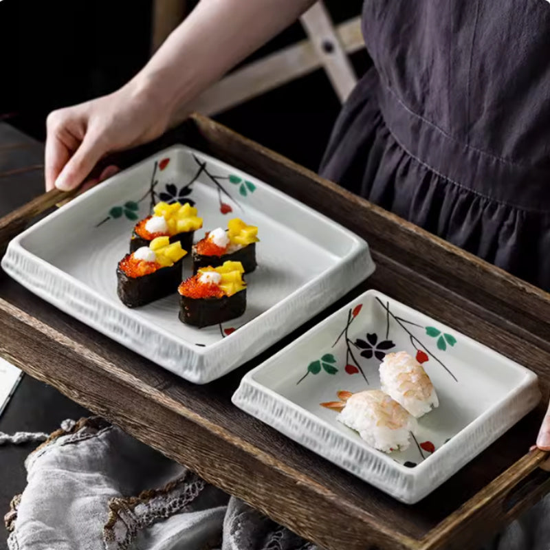 Ceramic Household Square  Rectangular Plate