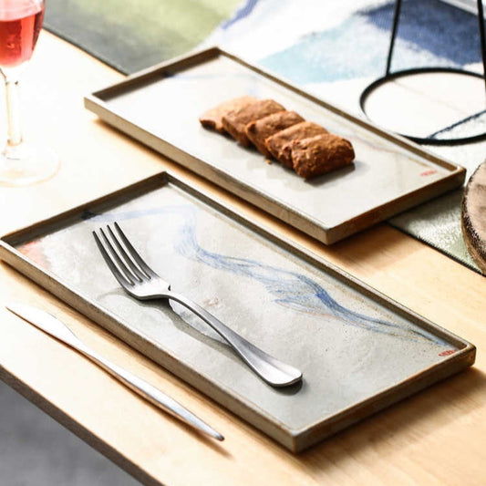 Handmade Ceramic Creative Retro Plate