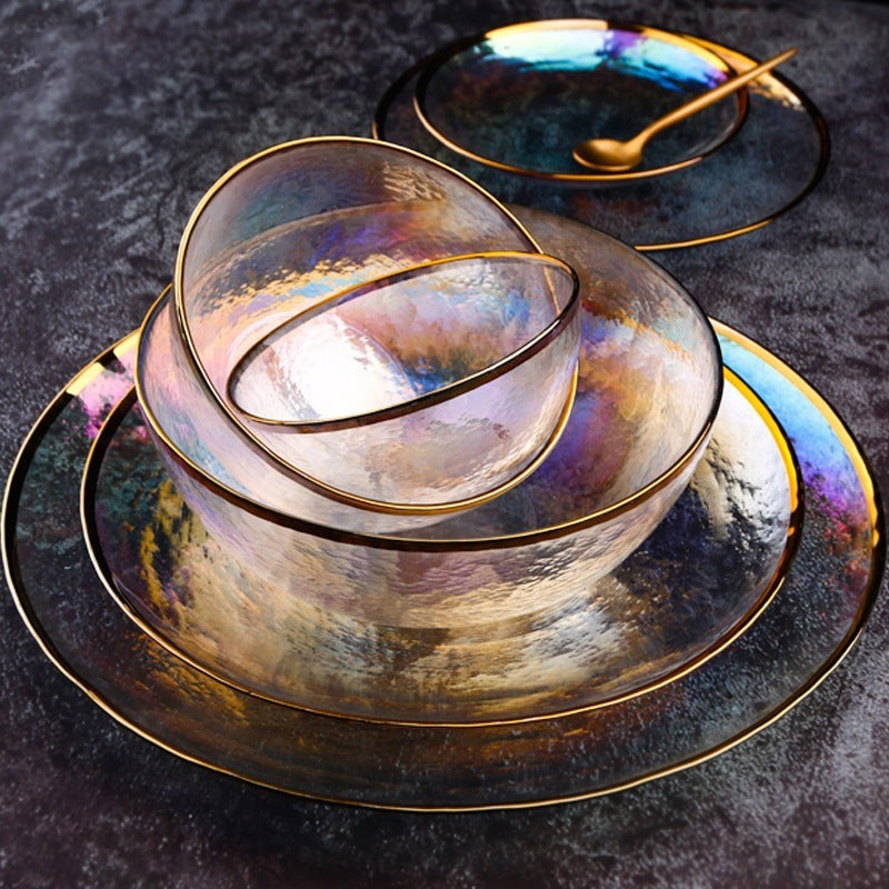 Rainbow Glass Plate