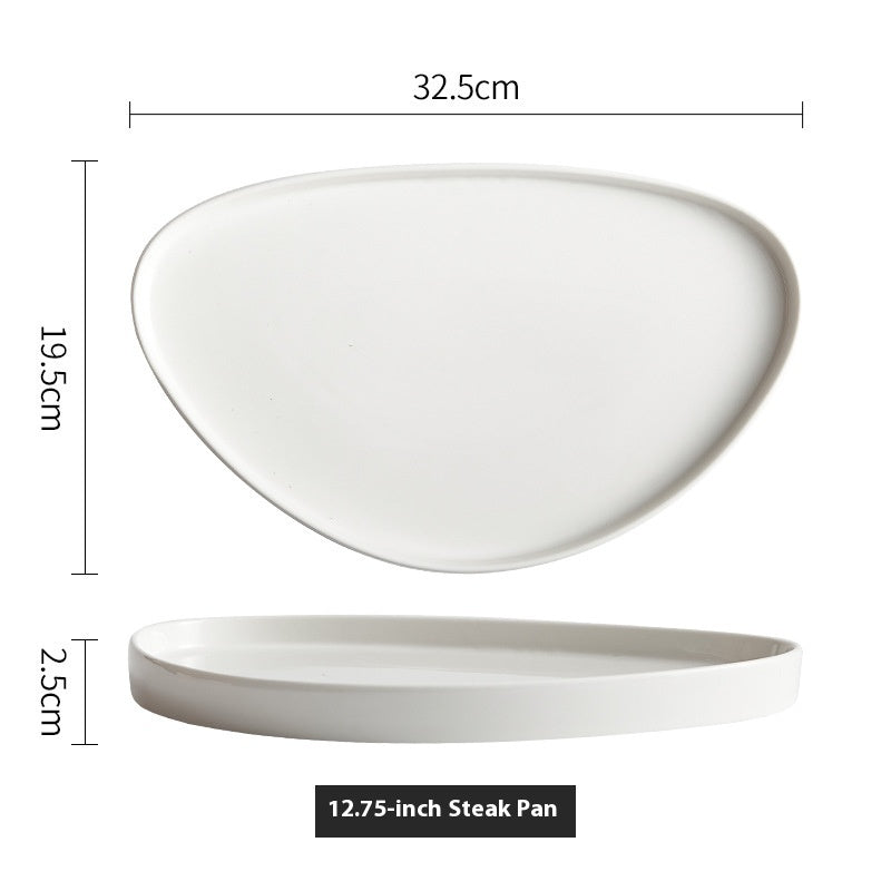 Ceramic Round Triangle Plate