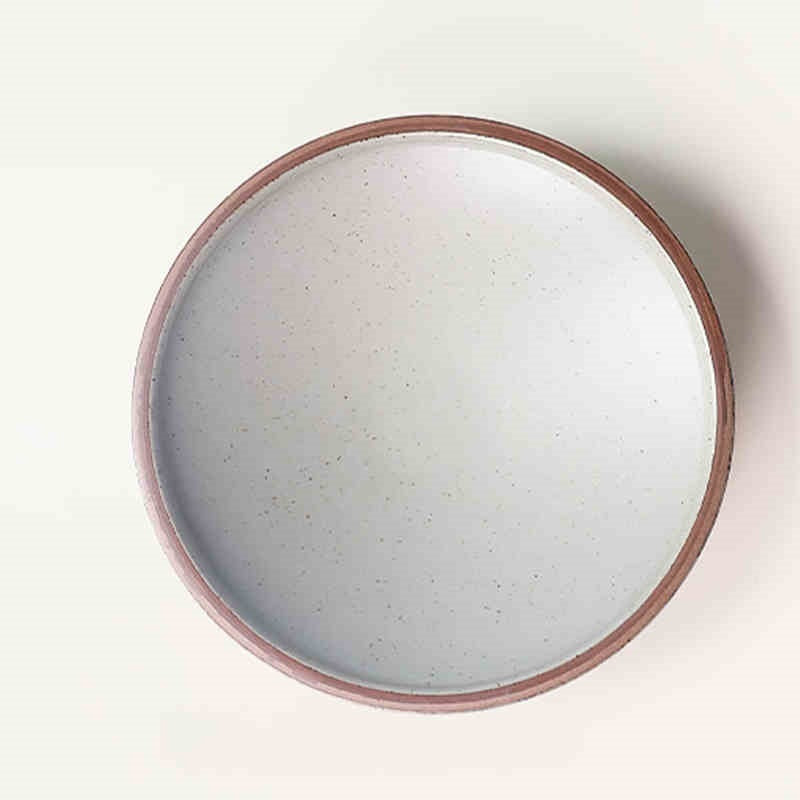 Retro Handmade Household Ceramic Plate