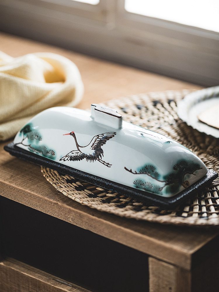 Ceramic Rectangular Bird Plate