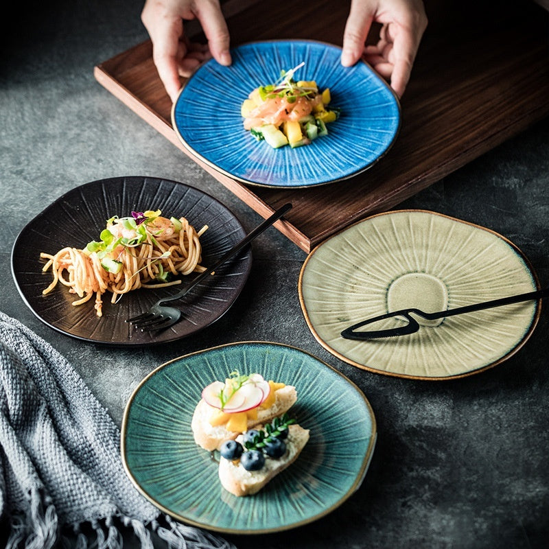 Retro Household Ceramic Plate