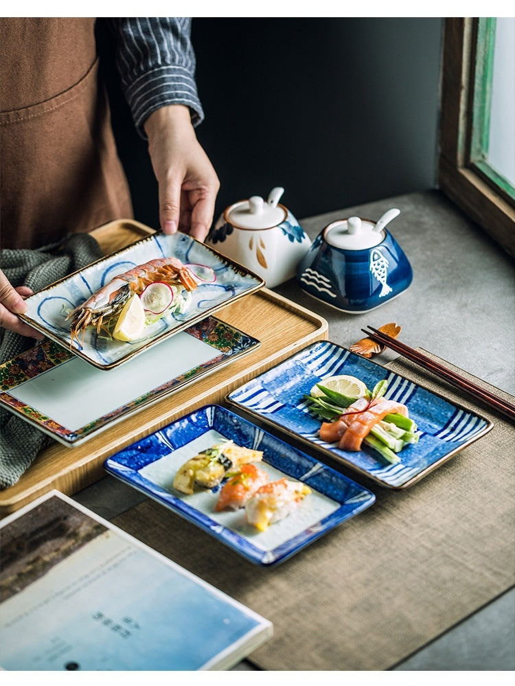 Creative Vintage Rectangle Ceramic Plate