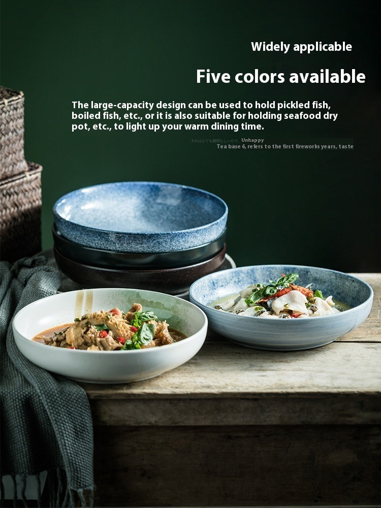 Household Ceramic Soup Western Cuisine Plate