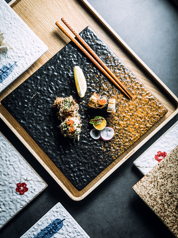 Ceramic Creative Square Sushi Plate