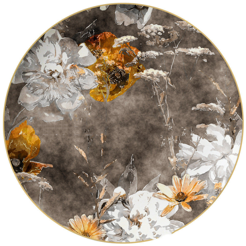 Creative Ceramic Household Flower Dinner Plate