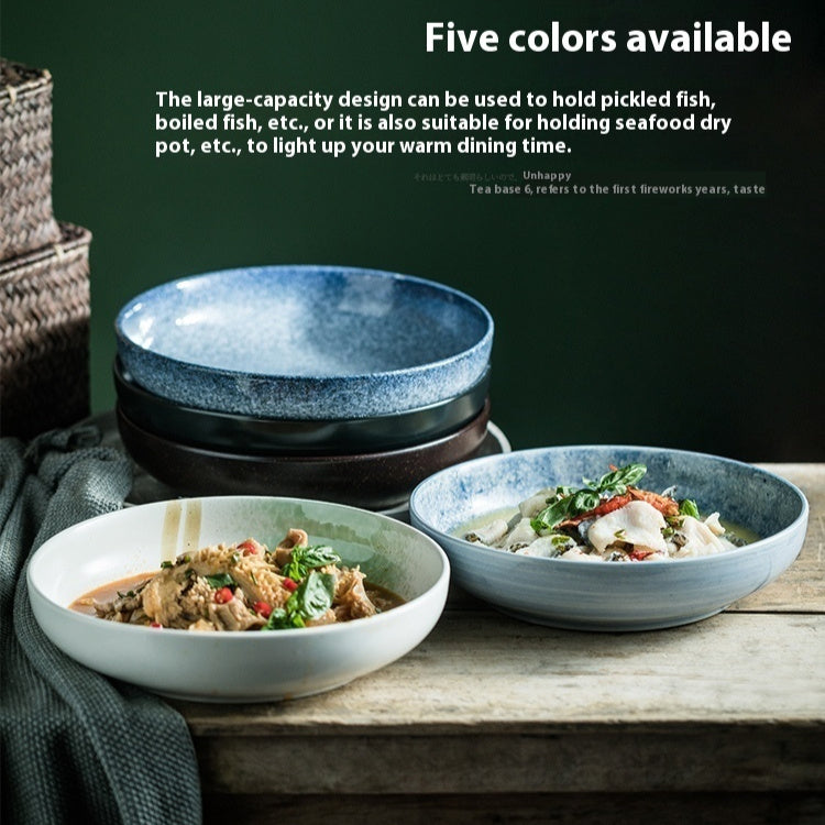 Household Ceramic Soup Western Cuisine Plate