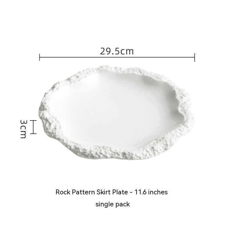 Stone Pattern Ceramic Plate