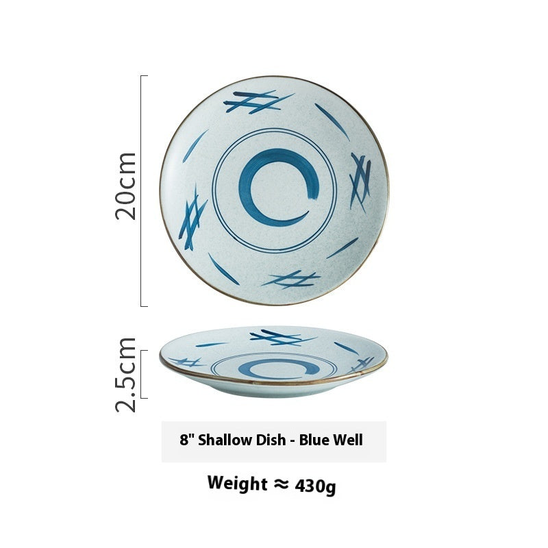 Creative Ceramic Round Household Plate