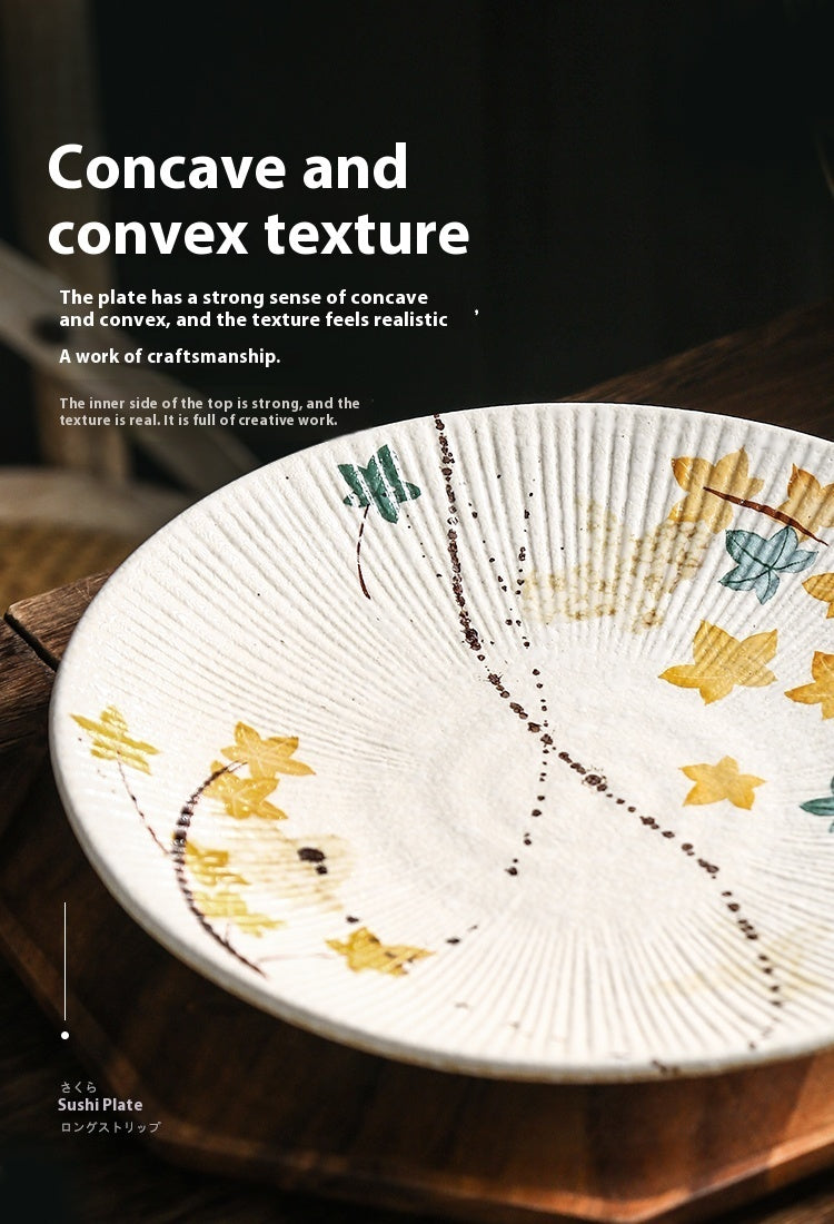 Creative Flower Household Ceramic Tableware Plate