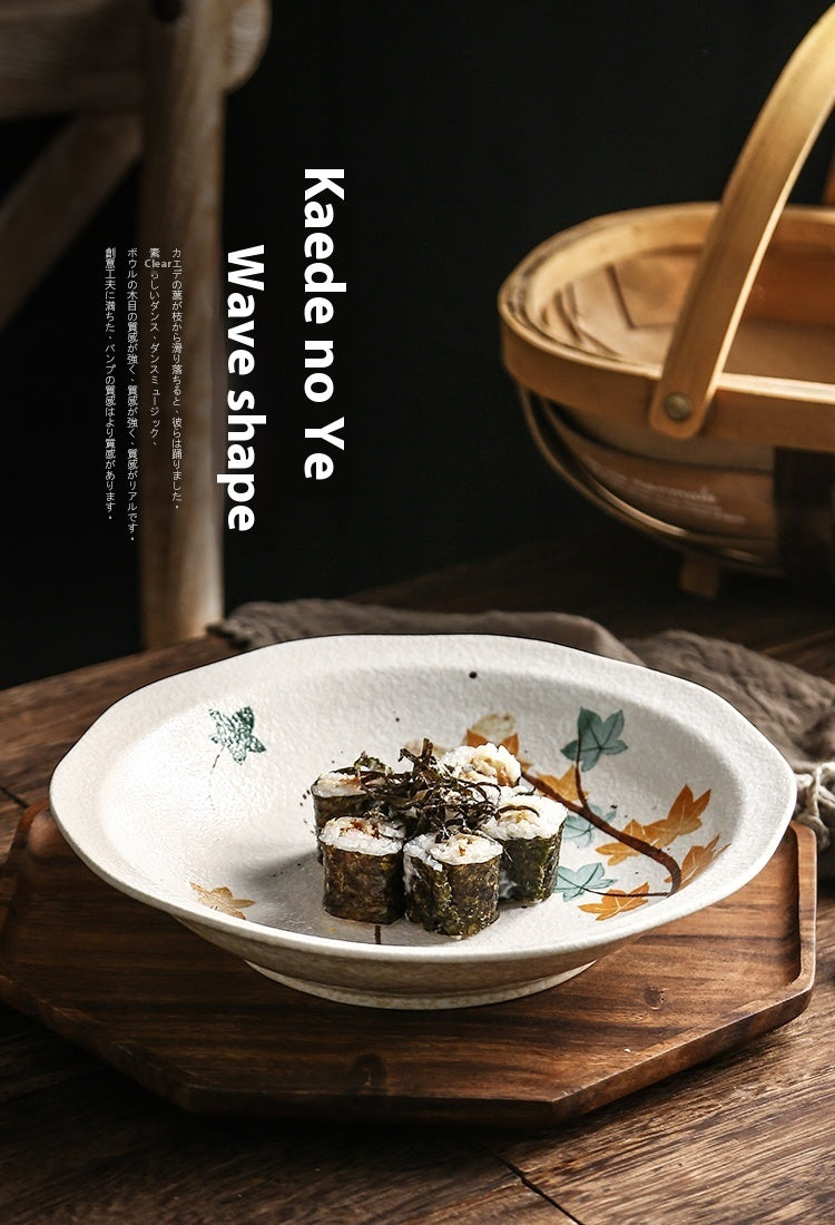 Creative Flower Household Ceramic Tableware Plate